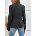 thumbnail image 3 of Ruffle Hem Collared Blazer, 3 of 4