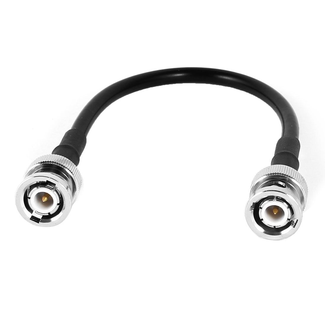 BNC Male to BNC Male Connector Pigtail RG58 Coaxial Cable 22cm Black