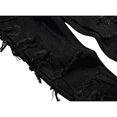 thumbnail image 5 of Boy's Skinny Fit Comfy Jeans Ripped Destroyed Distressed Stylish Slim Washed Denim Jeans Pants Black 10, 5 of 7