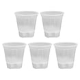 thumbnail image 1 of pot de Fleurs avec Fonction de drainage pour Intérieur et Extérieur (Transparent/blanc), 1 of 8