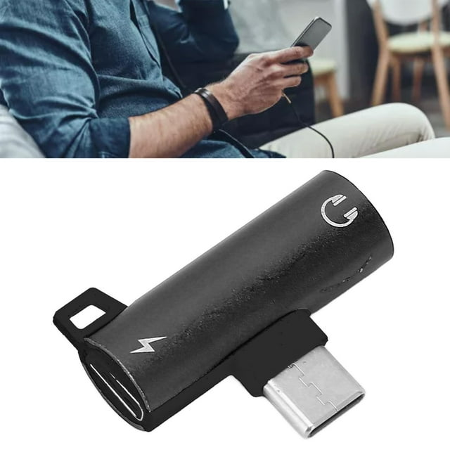 Type C to 3.5mm Headphone Adapter Charger, HIFI Audio, PD Fast Charge, With Intelligent Detection, For Single Type C Interface, Lightweight and Portable