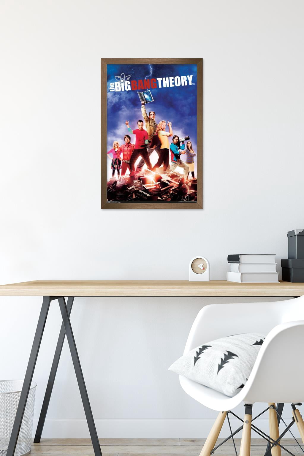 The Big Bang Theory - Key Art Wall Poster, 14.725" x 22.375", Framed