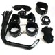 thumbnail image 1 of Zbzyxa Bundle Binding Set de 7 juegos Esposas Llave Policía Cosplay, 1 of 2