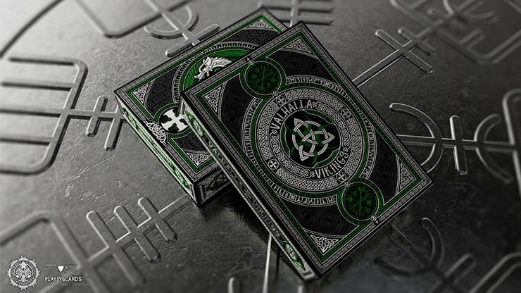 Valhalla Viking Emerald (Special) Playing Cards by Gamblers Warehouse