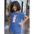 thumbnail image 2 of Cute Bunny W Ribbon N Heart T-Shirt Juniors -Image by Shutterstock,  Large, 2 of 4