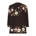 thumbnail image 7 of Fewfanhot Women Tops 2026 Blouse Crewneck Pleated Tunic Tops 3/4 Sleeve Dressy Casual Shirts Business Work Outfits, 7 of 7