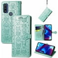 thumbnail image 5 of for Motorola Moto G Power 2022 (Not 2021) Cartoon Cute Wallet Case,Cat Dog Style Flip Phone Cover with ID Card Holder PU Leather Cases for Motorola Moto G Power 2022 MG Green, 5 of 13