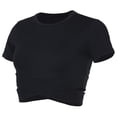 thumbnail image 1 of Faithtur T-shirt Femme Manches Courtes Col Rond Tops de Yoga T-shirt, 1 of 10