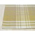thumbnail image 2 of EORC Yellow Handmade Wool Transitional Plaid Rug, 10' x 14'-Color:Yellow,Material:Wool, 2 of 4
