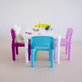 thumbnail image 2 of Humble Crew Table/chaises Pastel Blanches Enfants Plastique 4 Ensemble, 2 of 5