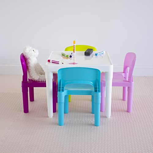 Humble Crew table et 2 chaises en plastique pour enfant 