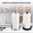 thumbnail image 4 of (2 pack) PHANCIR Metal Paper Towel Holder, Non-Slip Base Countertop Stand, One-Handed Operation, Silver, 4 of 7