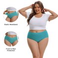 thumbnail image 3 of INNERSY Plus Size Period Underwear for Women Heavy Flow Cotton Menstrual Panties 3-Pack(5XL,Classic), 3 of 8