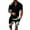 Black, variant on Vedolay Sets For Men Men's 2 Piece Summer Outfits Fashion Casual Shirt and Shorts Tracksuit Set,Blue XL
