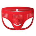 thumbnail image 2 of COSFO Briefs for Men with Contour Pouch Striped Underwear Ice Silk Breathable Classic Fit Men's Underwear, 2 of 5