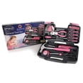 thumbnail image 2 of Juego de herramientas Apollo Tools Original de 39 piezas en caja de herramientas rosa, 2 of 9
