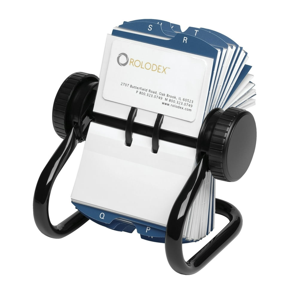 Rolodex Rotary Business Card Organizer, with 200 21/4 x 4 Inch Cards