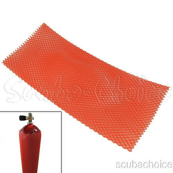 Scuba Choice Scuba Diving 6.9" - 7.25" (17.5CM - 18.4CM) Tank Protective Mesh (Orange)