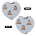 thumbnail image 2 of Kdxio Playful Walrus Wonders Pocket Mirror, 1X/2X Travel Makeup Mirror 2-Sided Folding Small Mirror Portable Double-Sided Magnifying Cosmetic Mirror for Gift-Heart Shape, 2 of 9