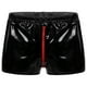 thumbnail image 1 of WILLBEST Pantalones Cortos Casuales para Hombre, de Moda para Hombre, de Color Liso, Sexys, de Cuero Suave., 1 of 3