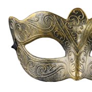 Xfvqtps Masquerade Mask for Men Half Face Retro Rome Mask Ball Mask Celebrations Party Accessory Gold