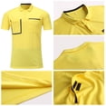 thumbnail image 2 of Football Referee Shirt Men Kit Set Men's Short Sleeve Referee Shirt & Shorts, Breathable & Quick-Dry Polyester with Pockets, Ideal for Training & Matches, 2 of 8