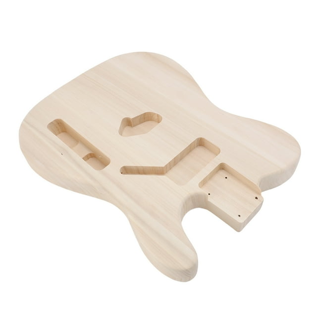Poplar Guitar Body, Unfinished Guitar Body Sturdy and Stable Original Texture Fine Craftsmanship for Creating Electric Guitars