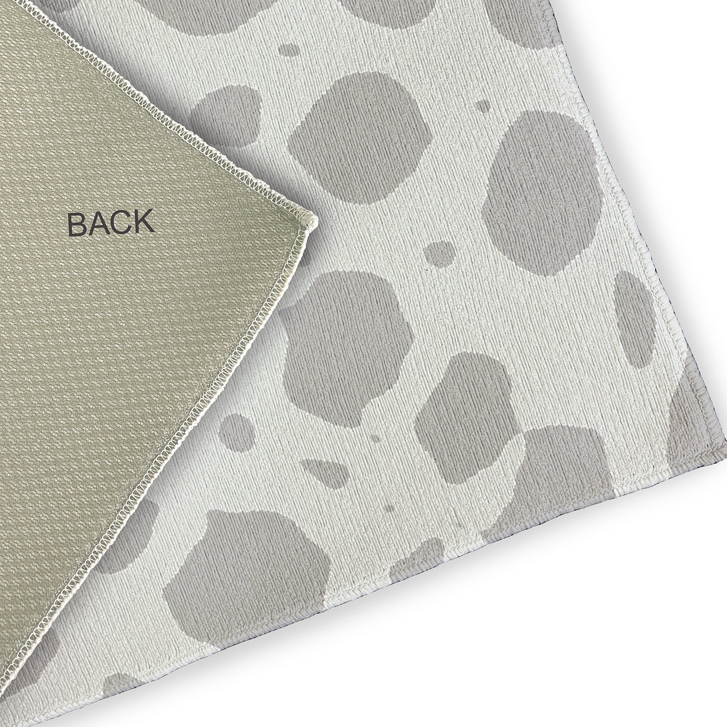 3' x 5' Simply Daisy Lots of Spots Modern & Contemporary Chenille Area Rug, Light Grey