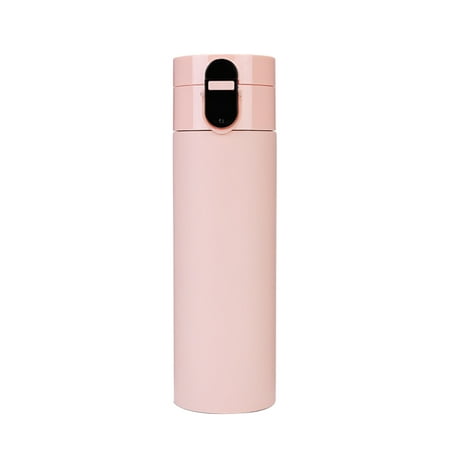 

450ML Keep Warm Cup Water Bottle Temperature Display Vacuum Pink