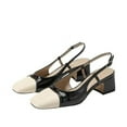 thumbnail image 2 of Sam Edelman Women's Tarra Pump Black/White Patent 8M, 2 of 7
