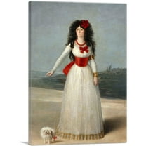 ARTCANVAS Duchess of Alba - The White Duchess 1795 Canvas Art Print by Francisco De Goya - Size: 26" x 18" (1.50" Deep)