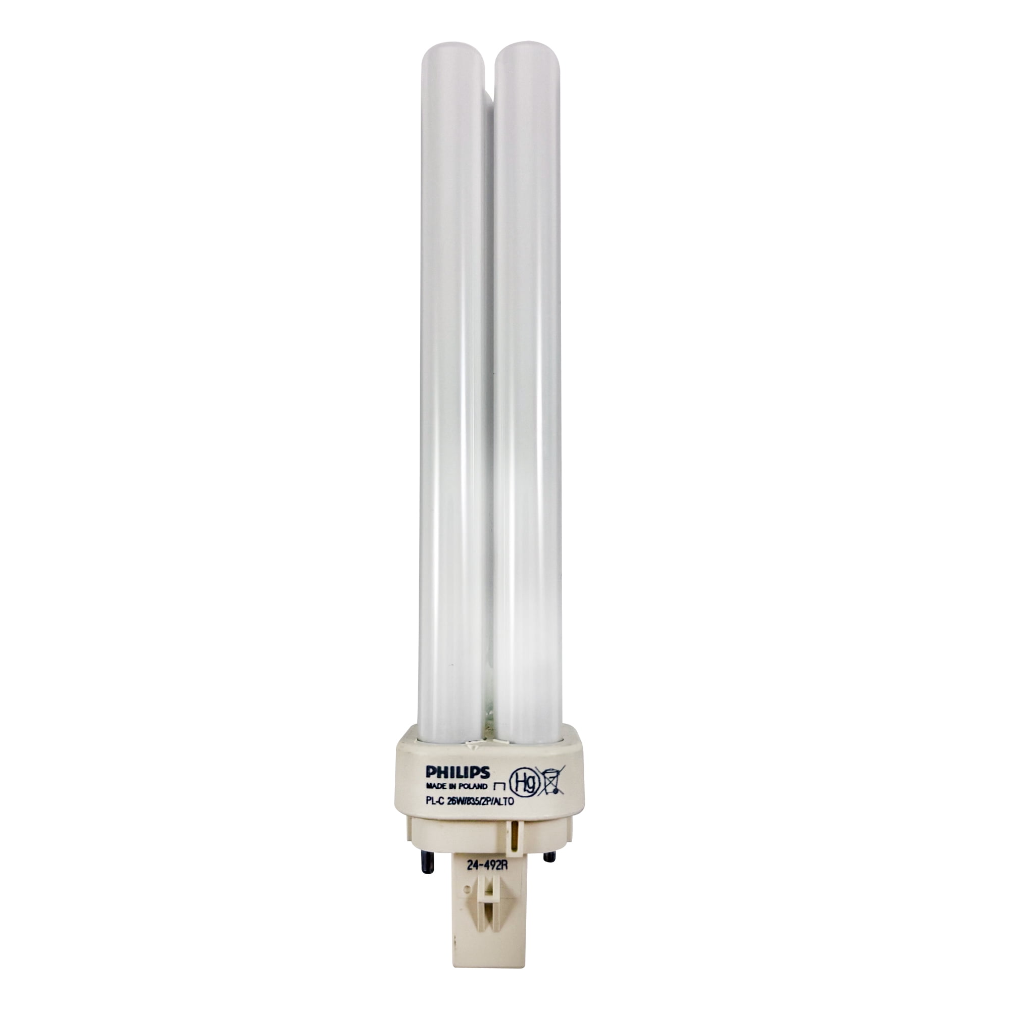 Ampoule économique Philips CFL 16w Carrée - Lumière Blanc Chaud 1050 Lumens, Culot GR8-2, Neuf Emballé