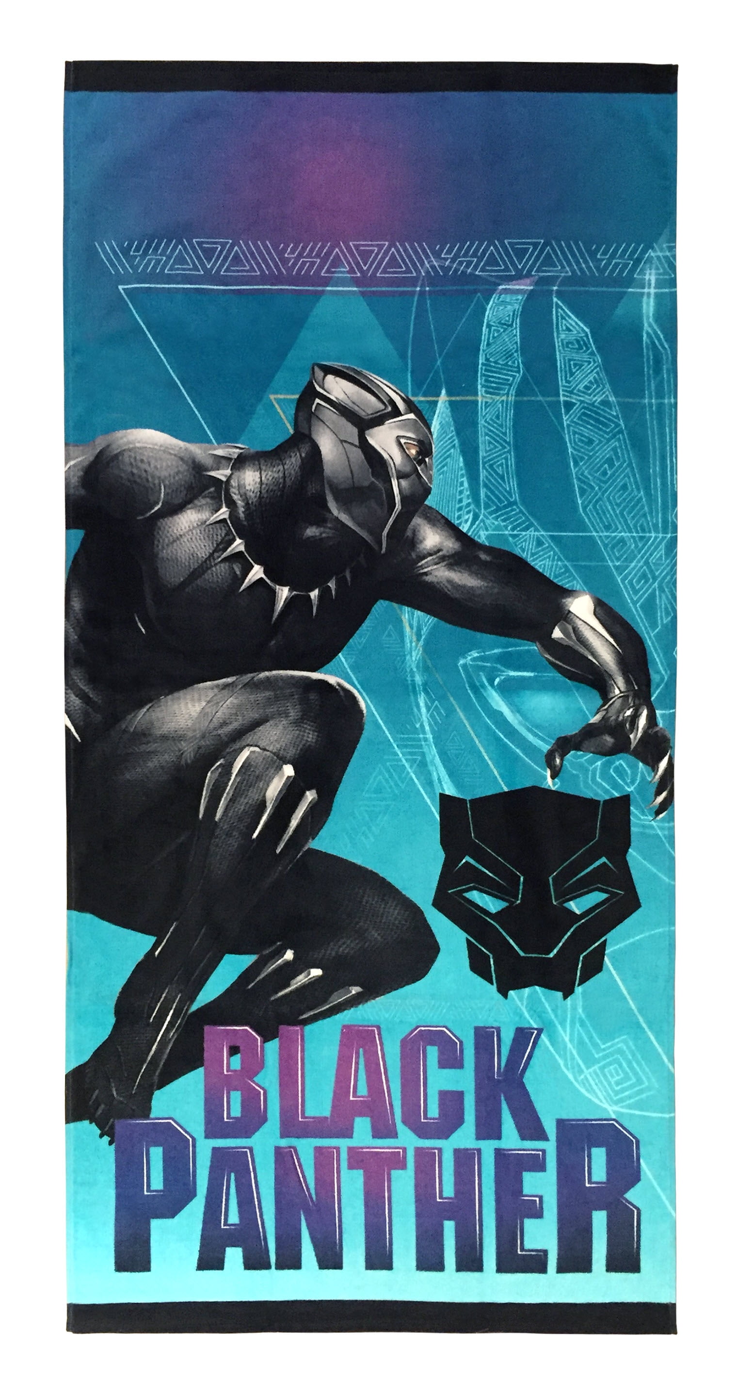 black panther hooded towel