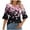 Pink 02, variant on DeHolifer Womens Tops Casual V-Neck Shirts Floral Pritned Blouse Ruffle Tunics 3/4 Sleeve Lightweight T-Shirts Green S