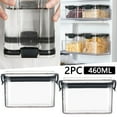 Pantry Glass Storage Containers with Lids Closet Clear Storage Glass Containers for Cereal