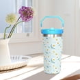 thumbnail image 5 of 20 oz Leopard Print Tumbler with Handle Vacuum Reusable Insulated Tumblers with Flip Straw and Top Handle Stainless Steel Coffee Mug Leopard Print Cup, 5 of 5