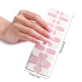 thumbnail image 3 of 22Posts Nail Art Stickers UV Gel Polish Nail Wraps Strips Full Cover Colorful Nail Polish Stickers Decals Manicure Tool, 3 of 21