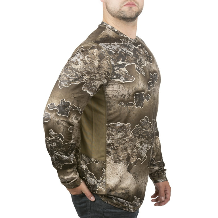 Realtree Excape Men Long Sleeve Performance Hunting Camouflage Tee Shirt