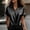 Black, variant on Only Moment Button Down Tops for Women Short Sleeve V Neck Satin Short Sleeve Collared Tops Loose Casual Tunic Blouses with Pocket Work Blouses for Women Black,S