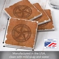 thumbnail image 6 of Thirstystone "Leather Lonestar" 4-Pack Absorbent Tumbled Tile Coasters, 6 of 7