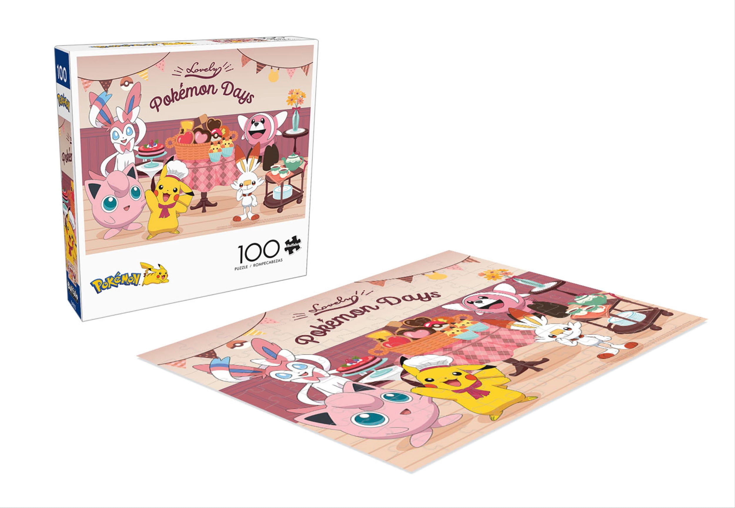 Buffalo Games 100-Piece Pokemon Lovely Pokemon Days Kids Interlocking Jigsaw Puzzle