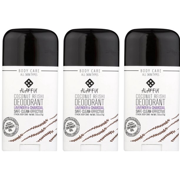 Alaffia Deodorant with Activated Charcoal & Reishi Coconut Lavender
