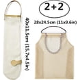 thumbnail image 2 of Hanging Mesh Bag, Kitchen Storage Bags for Potatoes, Onions, Garlic, Vegetables, Fruits Two Sizes - Pack of 4, 2 of 5