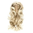 thumbnail image 2 of Onedor 12" Synthetic Fiber Natural Textured Curly Ponytail Clip In/On Hair Extension Hairpiece (15BT613), 2 of 6