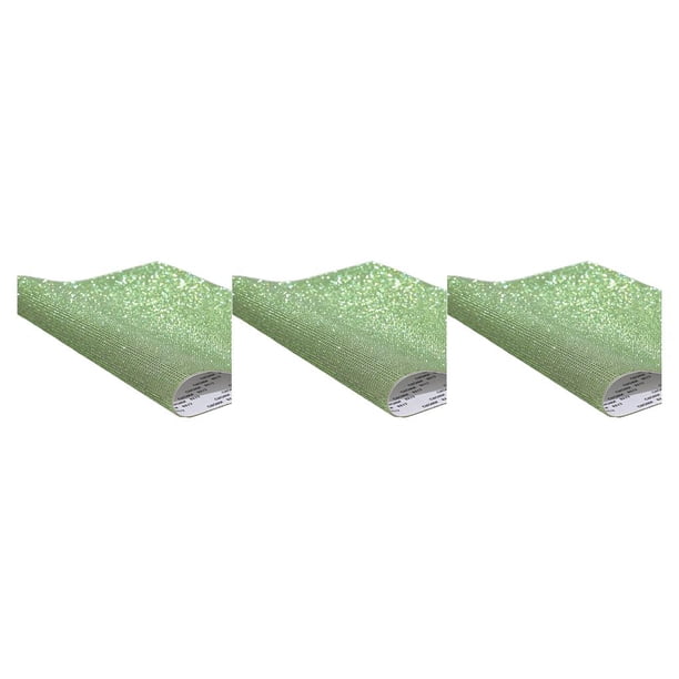 Hojas de diamantes de imitación Scienceny adhesivos decorativos verde Type1 NO1