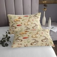 thumbnail image 3 of Erosebridal Botanical Mushroom Coverlet Set King,Wildlife Rabbit Bedding Set,Cartoon Decor,Ultra Soft,3 Pieces, 3 of 5
