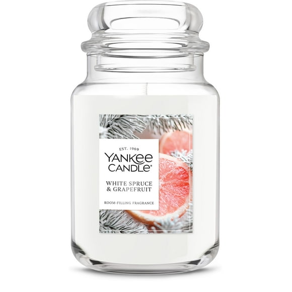 Candle Yankee Candle, abeto blanco y pomelo, 623 ml