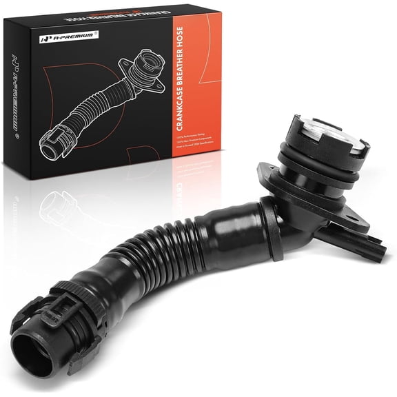 A-Premium 11127584128 Engine Crankcase Vent Breather Hose Compatible with BMW 135i 2011-2013, 335i 2011-2013, 535i 2011-2016, 640i 2012-2018, X1 2013-2015, X3 2011-2017, X4, X5, X6, 3.0L, N55