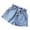 b-Blue, variant on Heart Embroidery Jean Shorts for Girls Preppy Kids Baggy Wide Leg Denim Shorts Elastic High Waist Streetwear Pants