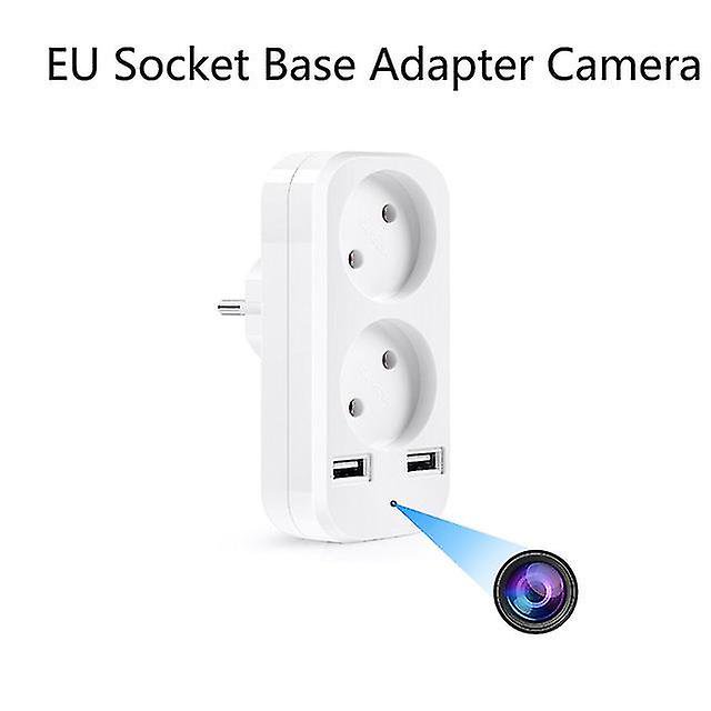 Enchufe de pared estándar de la UE, Mini cámara con interfaz Usb, Hd, portátil, para el hogar, enchufe de la UE, cámara Ip inalámbrica, Wifi, monitoreo remoto
